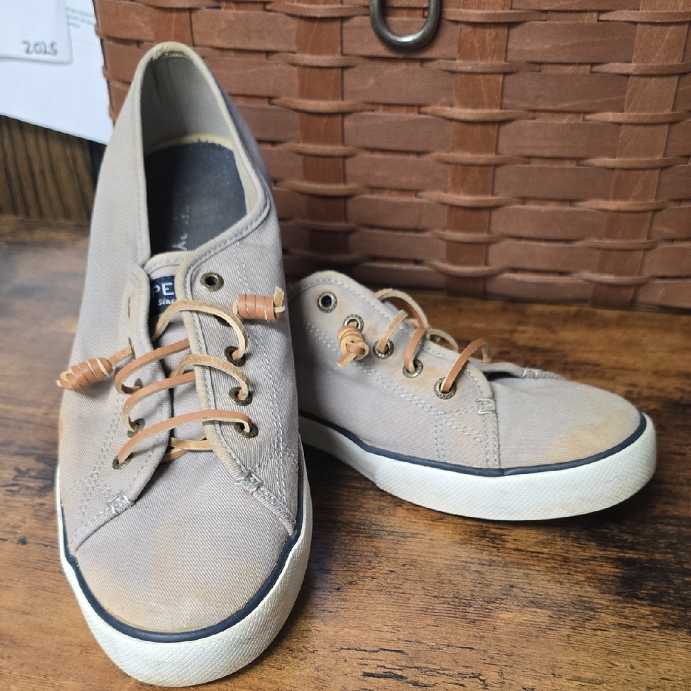 Sperry Gray Canvas Sneakers
